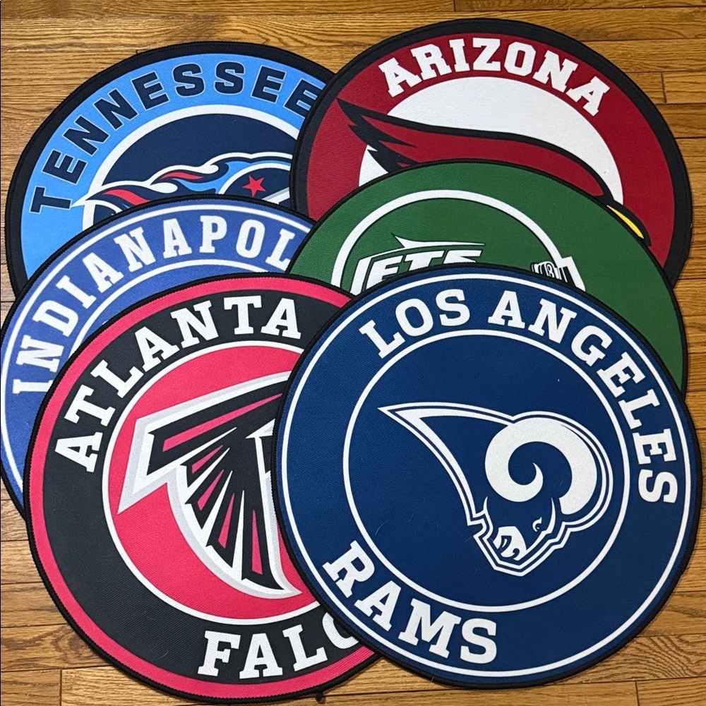 NFL Team Logo Round Rugs